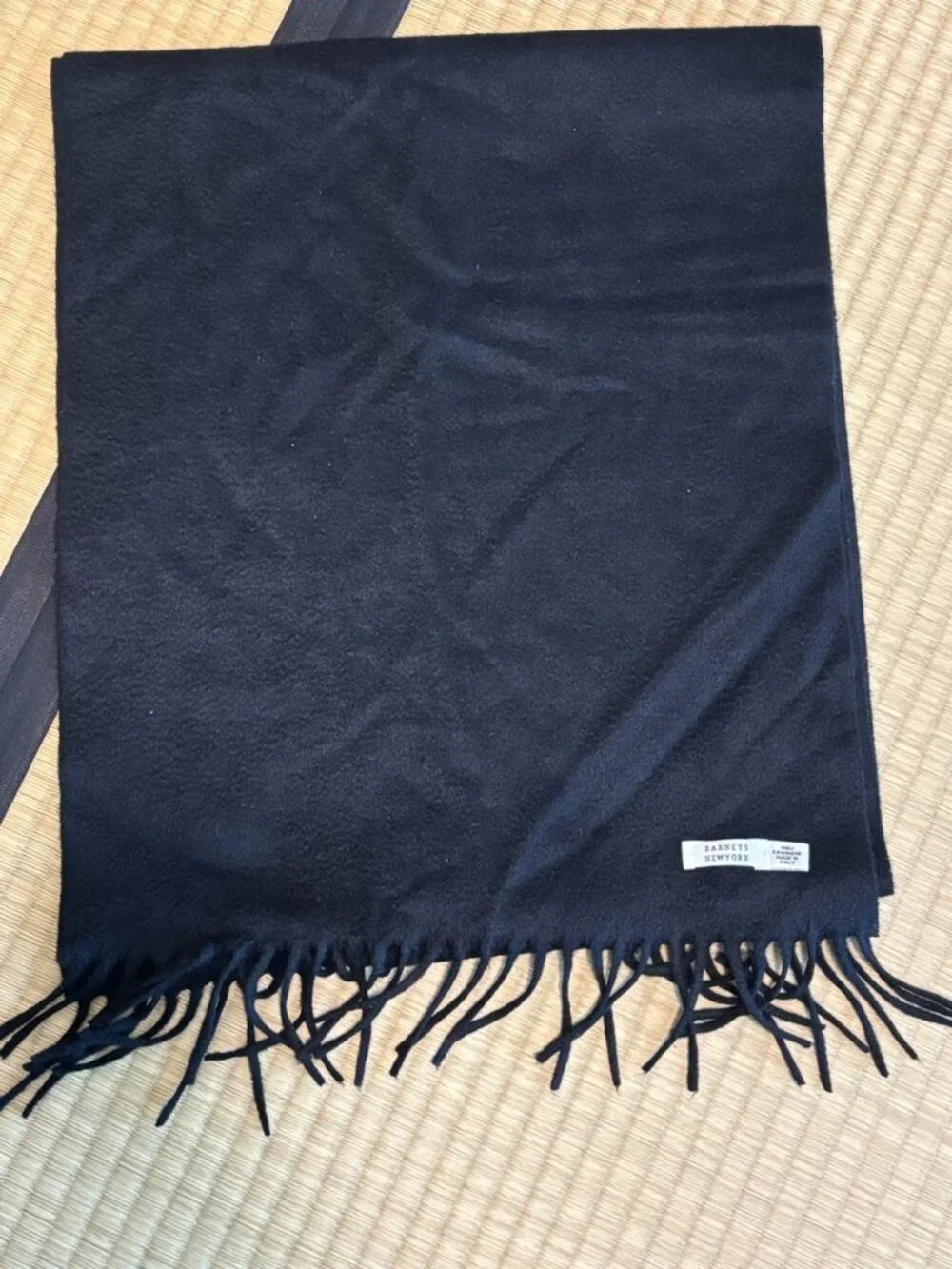 Barneys New York 100% Cashmere Navy Scarf Men’s